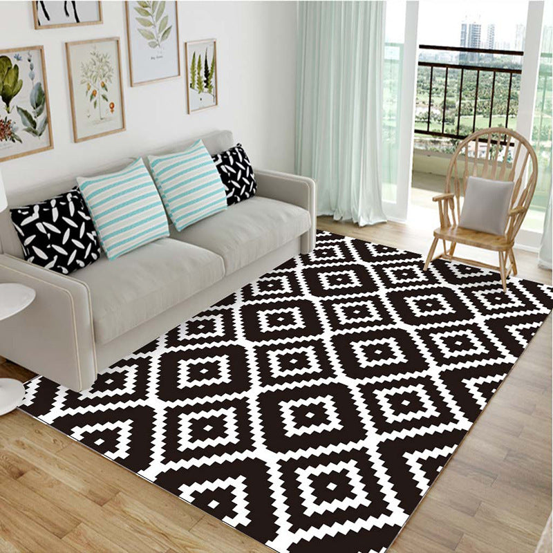Modern Black & White Home Carpet