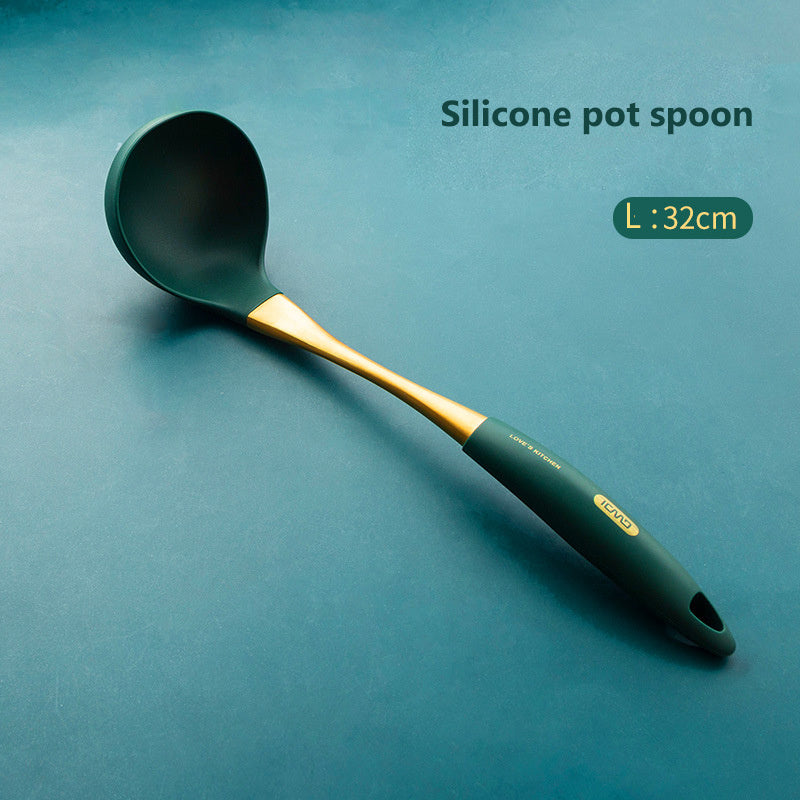 Stainless Steel Silicone Spatula & Spoon Set