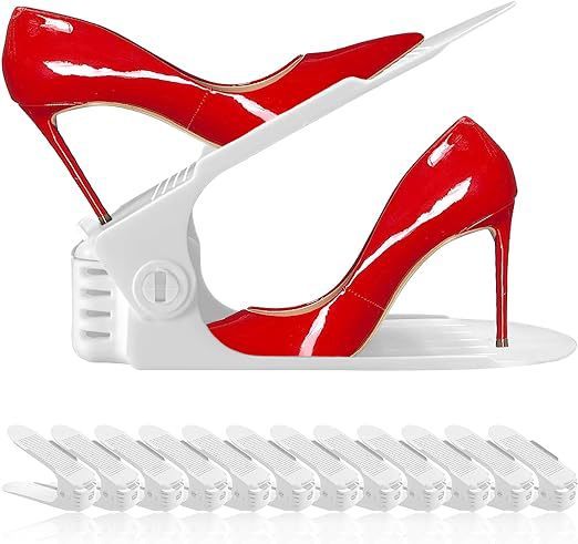 Adjustable Double-Layer Shoe Rack