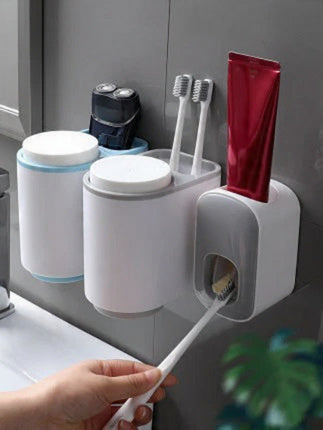 Automatic Toothpaste Dispenser & Holder Set