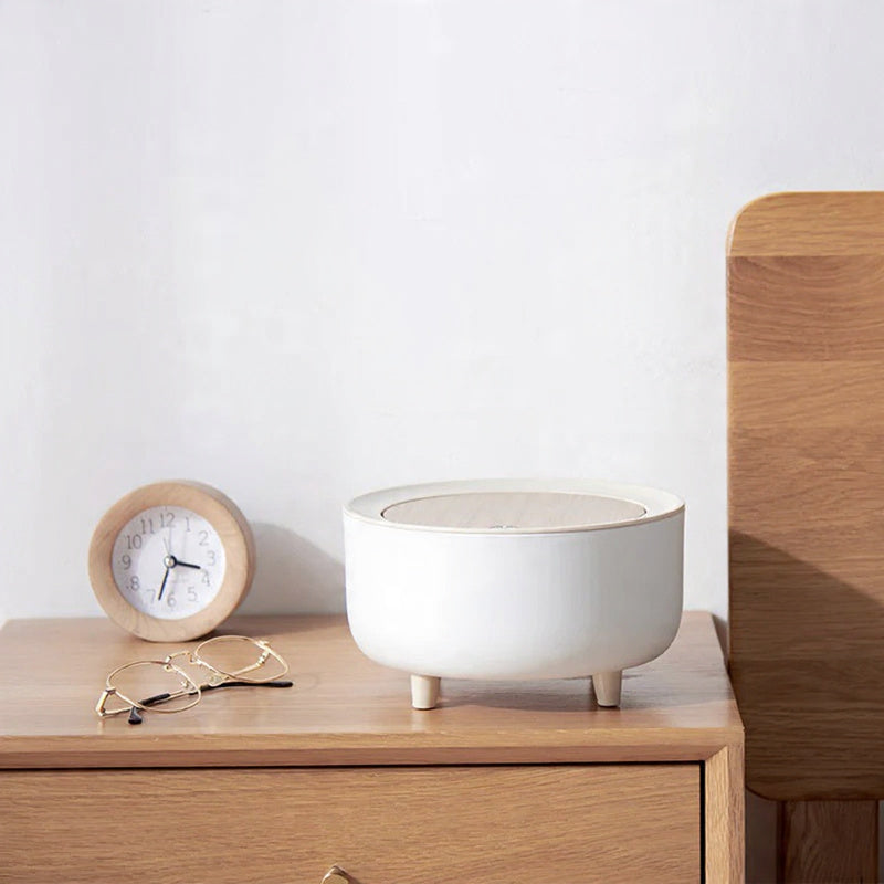 Wooden Tabletop Mini Trash Bin