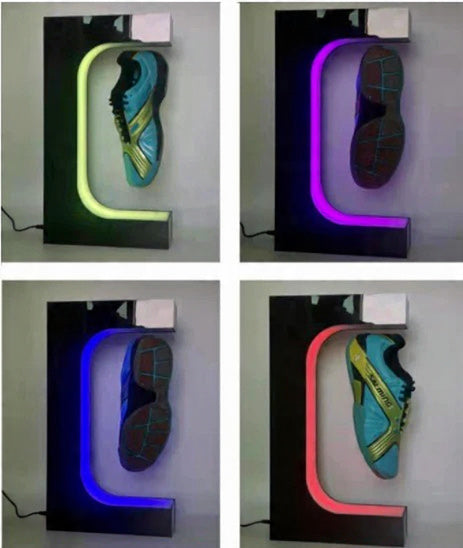 E-Type Magnetic Suspension Shoe Display Rack