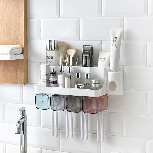 Wall-Mounted Toothbrush Organizer