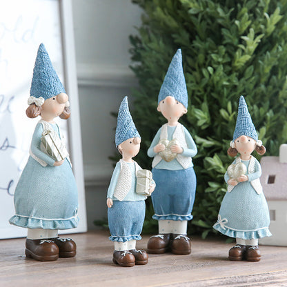 Charming Gnome Figurine Decor Set
