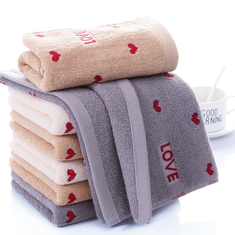 Pure Cotton Embroidered Couple Towel