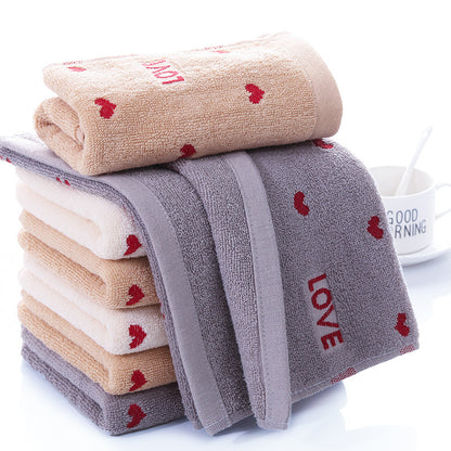 Pure Cotton Embroidered Couple Towel