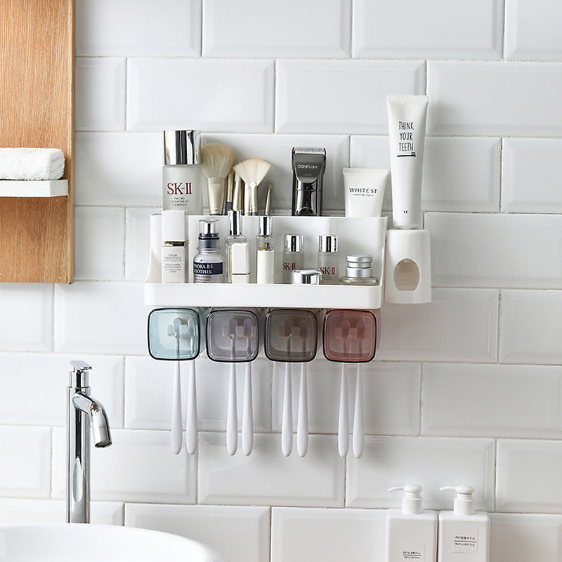 Wall-Mounted Toothbrush Organizer