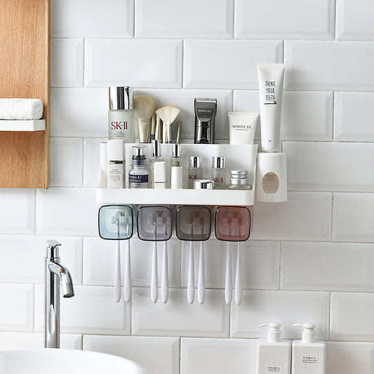 Wall-Mounted Toothbrush Organizer