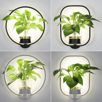 LED Wall Lamp with Plant Holder