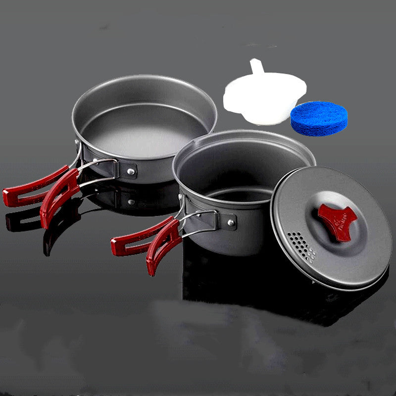 Hard Alumina Camping Cookware Set