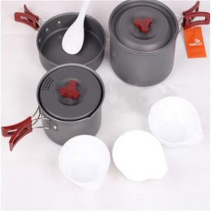 Hard Alumina Camping Cookware Set