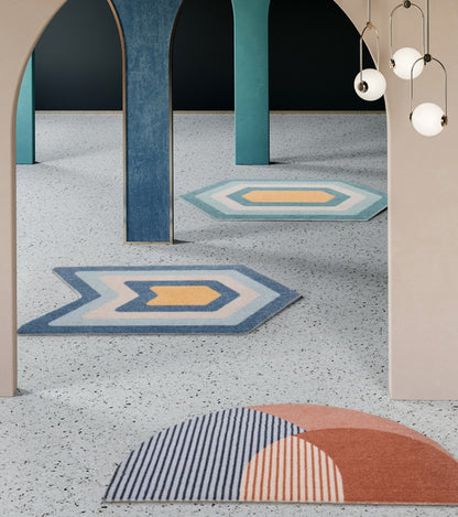 Geometric Absorbent Floor Mat