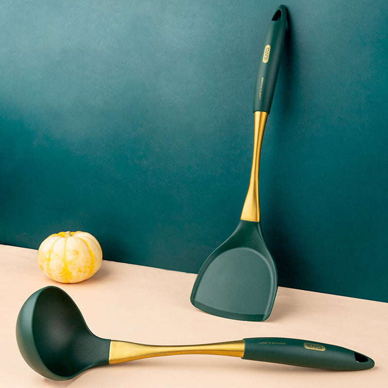 Stainless Steel Silicone Spatula & Spoon Set