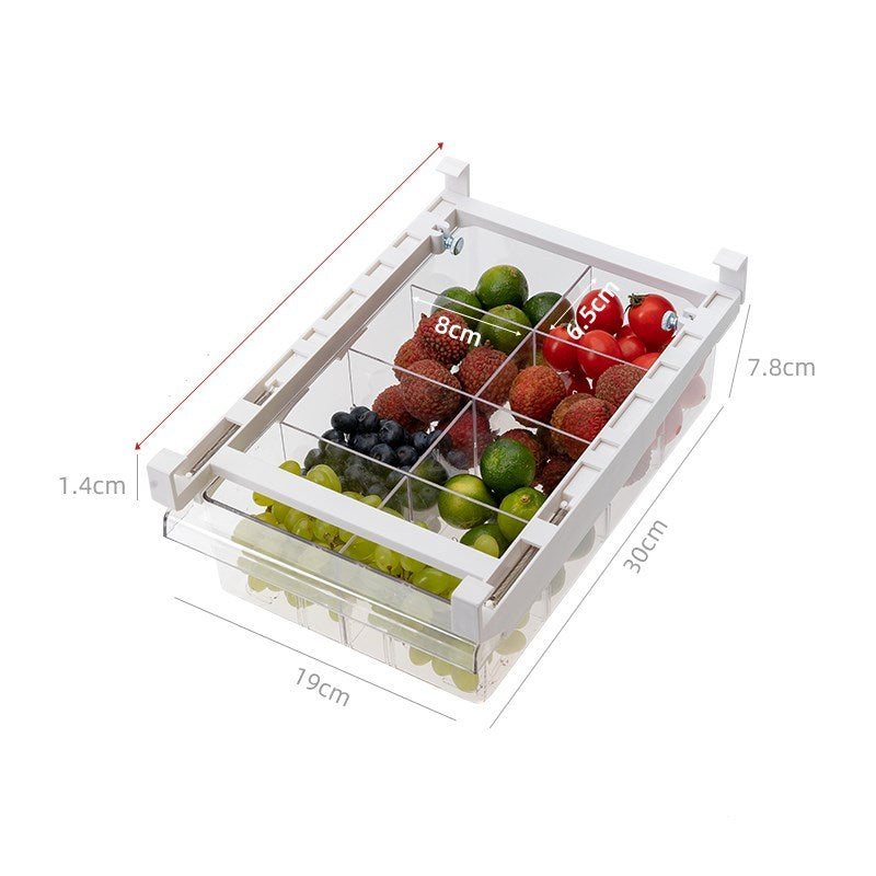 Adjustable Refrigerator Storage Drawer Organizer