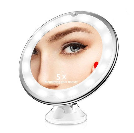 10X LED Makeup Mirror with Gooseneck