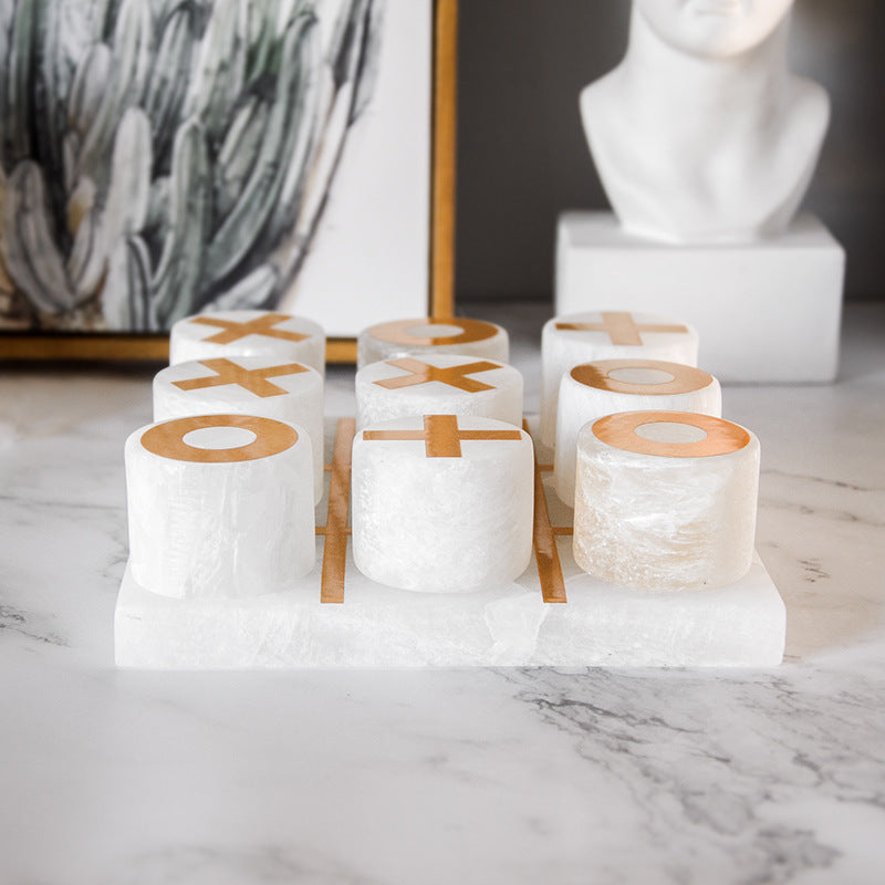 Marble Chessboard Decor