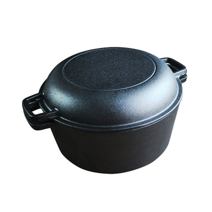Cast Iron Dual-Purpose Bread and Stew Pot