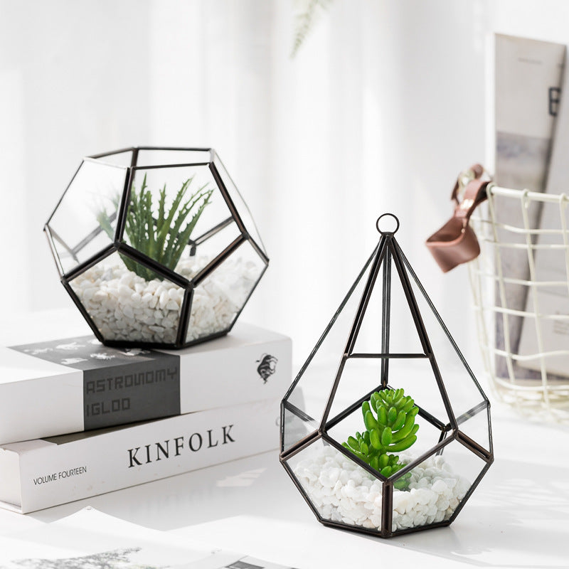 Metal Frame Plant Decor