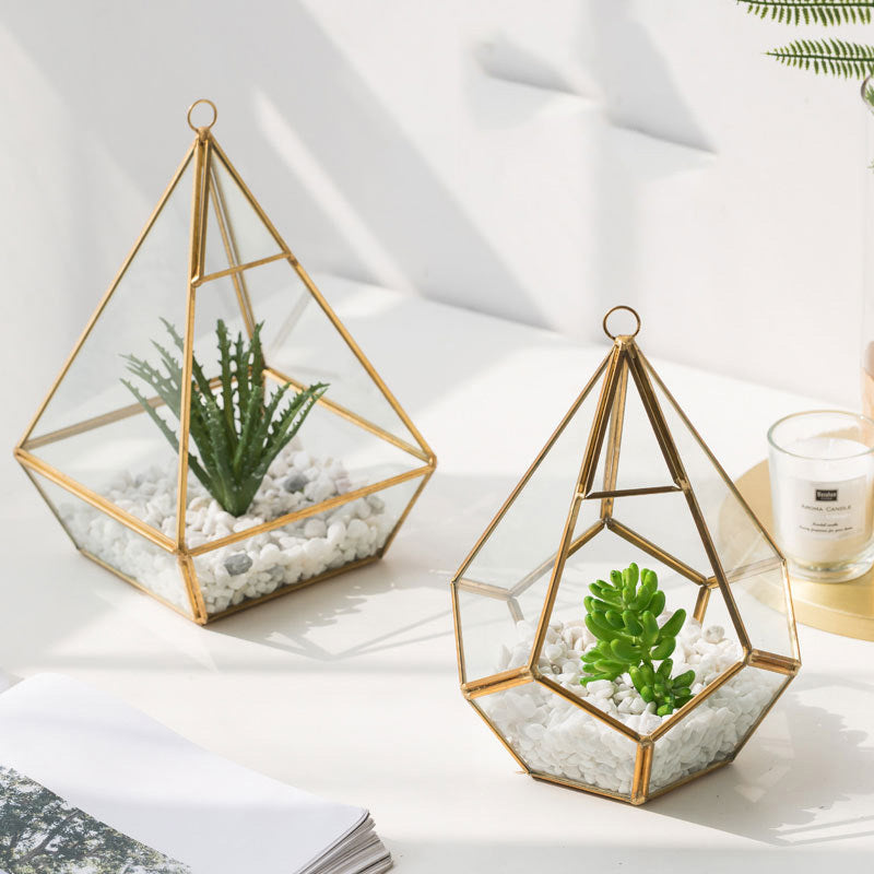 Metal Frame Plant Decor