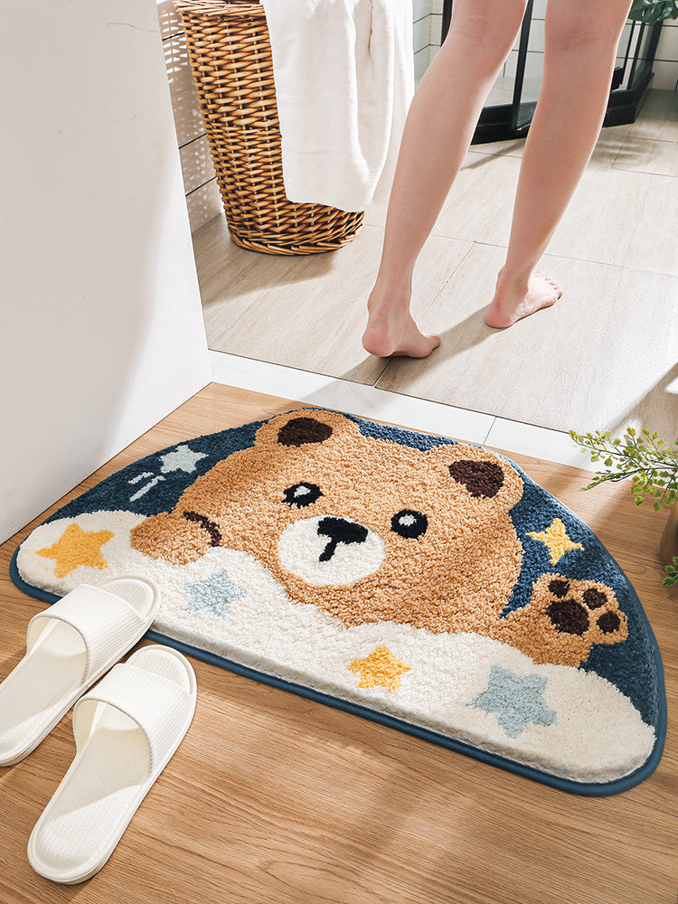 Japanese Cartoon Absorbent Floor Mat