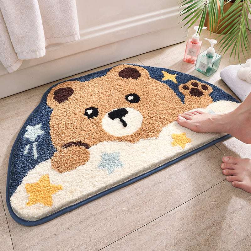 Japanese Cartoon Absorbent Floor Mat