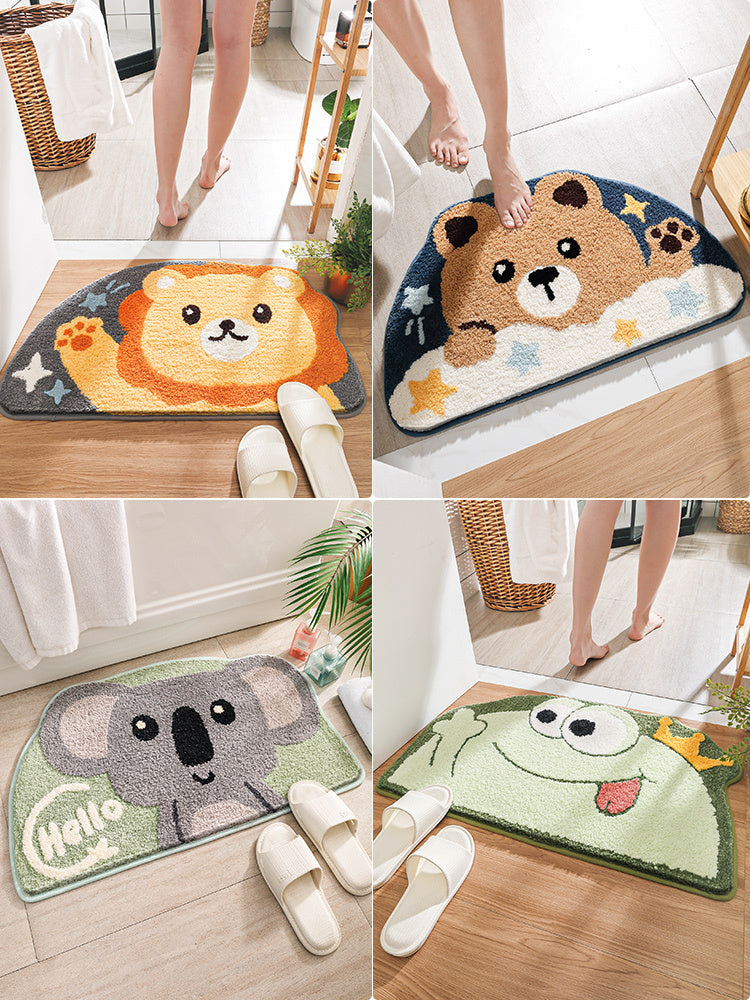 Japanese Cartoon Absorbent Floor Mat