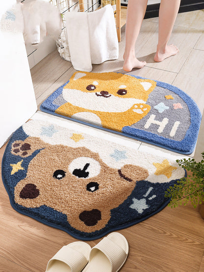 Japanese Cartoon Absorbent Floor Mat