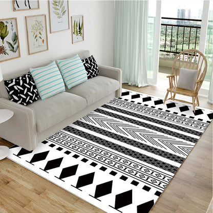 Modern Black & White Home Carpet