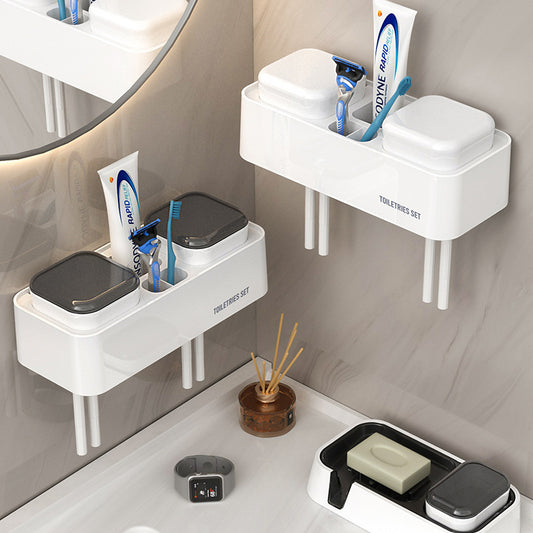 Wall-Mounted Toothbrush Holder