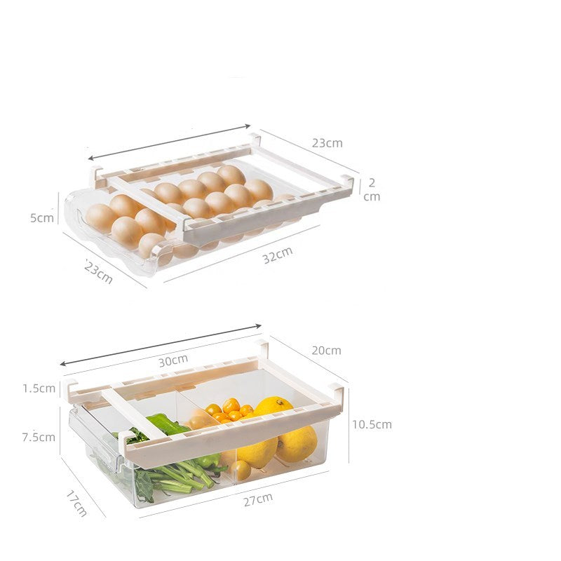 Adjustable Refrigerator Storage Drawer Organizer