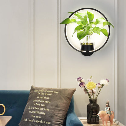 LED Wall Lamp with Plant Holder