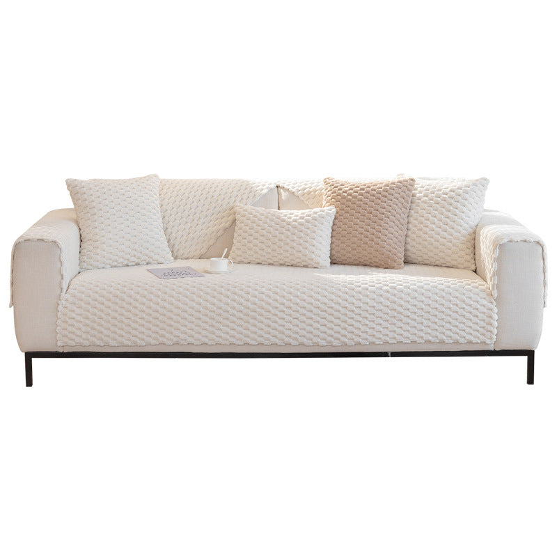 HoneySoft Plush Non-Slip Sofa Cover