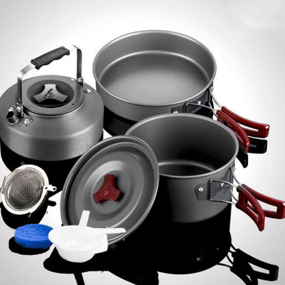 Hard Alumina Camping Cookware Set