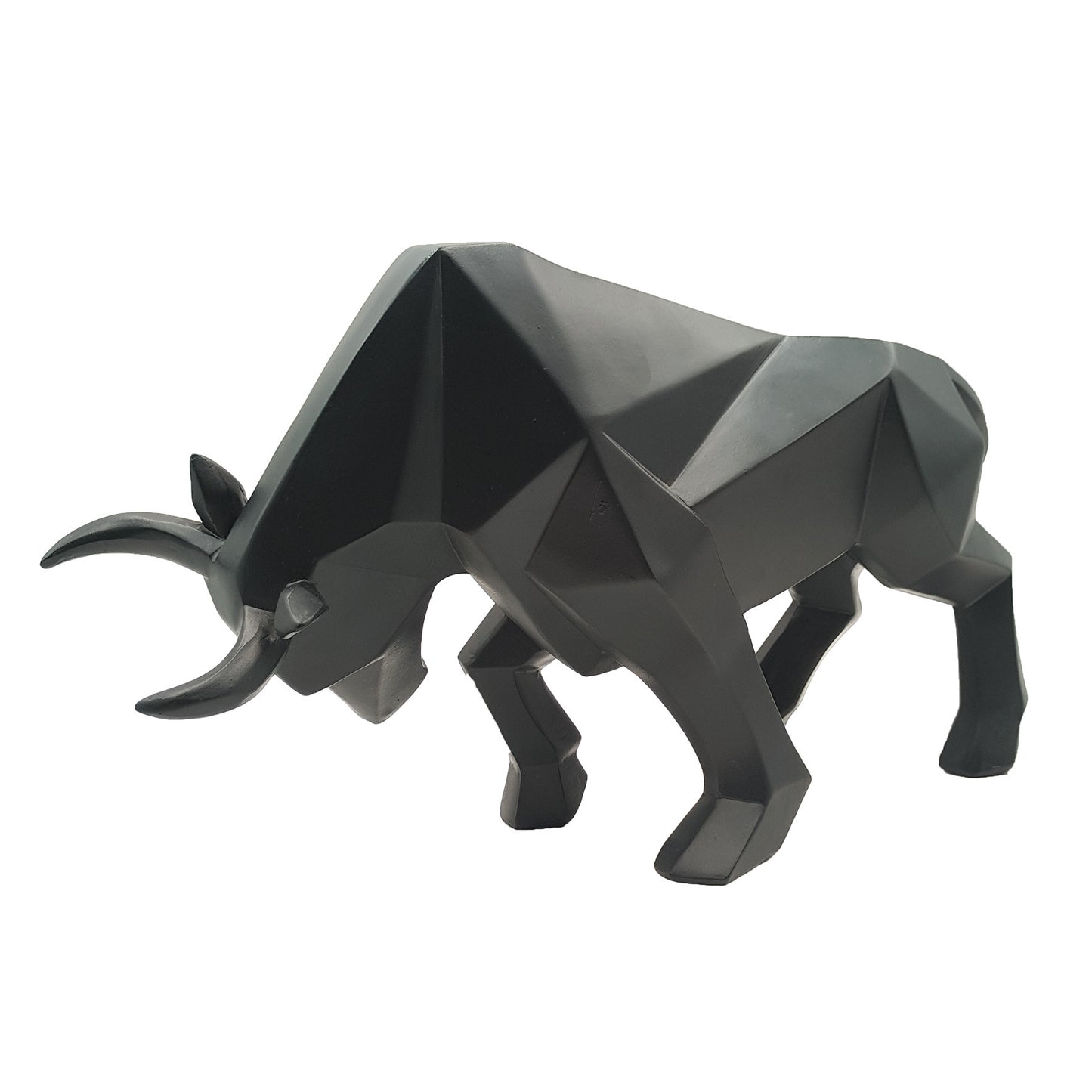 Geometric Bull Sculpture