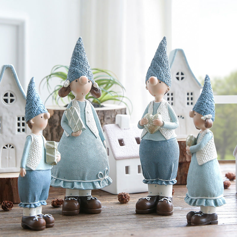 Charming Gnome Figurine Decor Set