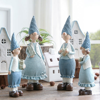 Charming Gnome Figurine Decor Set
