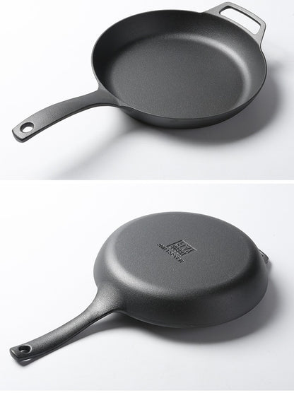 Thick Cast Iron Non-Coated Frying Pan