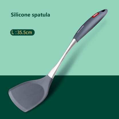 Stainless Steel Silicone Spatula & Spoon Set