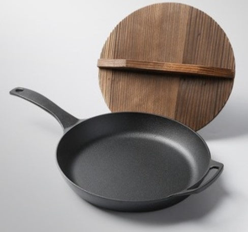 Thick Cast Iron Non-Coated Frying Pan