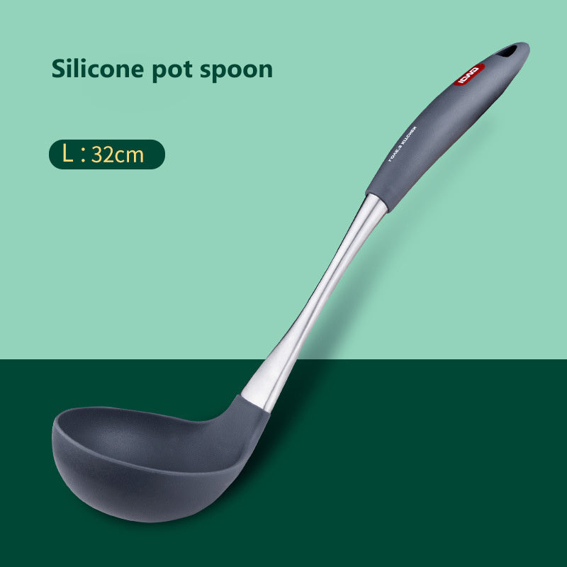 Stainless Steel Silicone Spatula & Spoon Set
