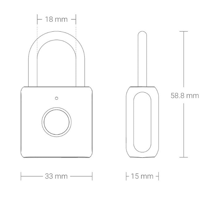 Smart Fingerprint Padlock
