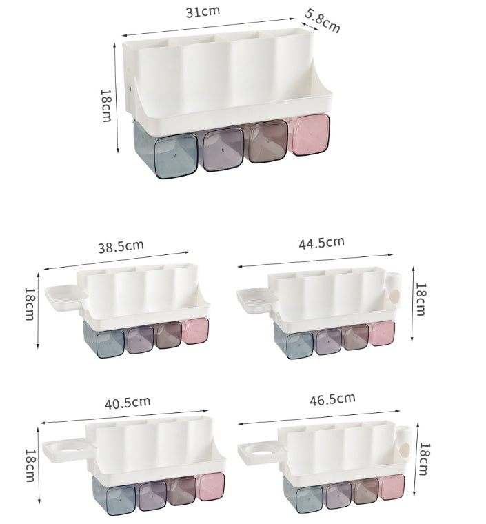 Wall-Mounted Toothbrush Organizer