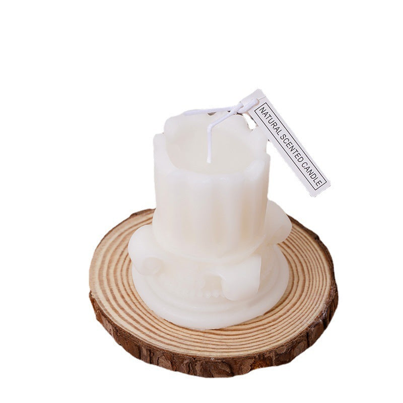 Roman Pillar Scented Candle Decor
