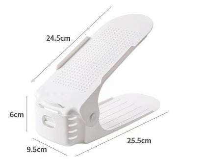 Adjustable Double-Layer Shoe Rack