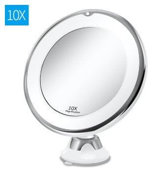 10X LED Makeup Mirror with Gooseneck