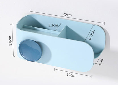 Wall-Mounted Bathroom Organizer Rack