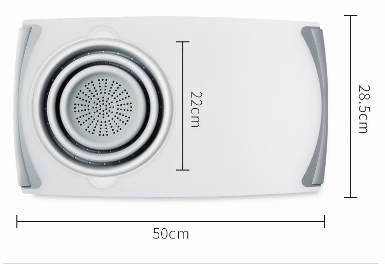 Smart 3-in-1 Folding Cutting Board with Drain Basket