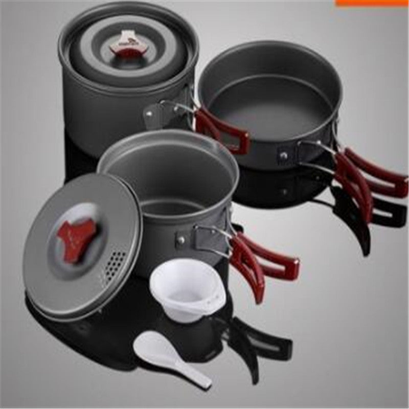 Hard Alumina Camping Cookware Set
