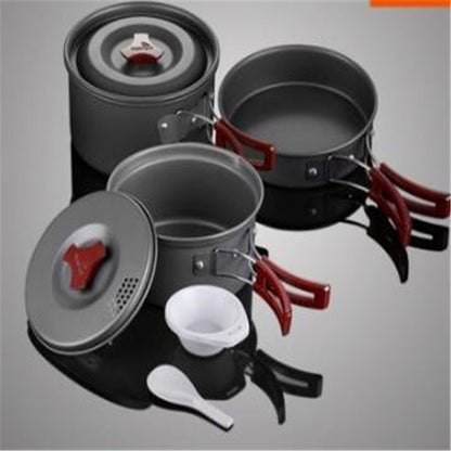 Hard Alumina Camping Cookware Set