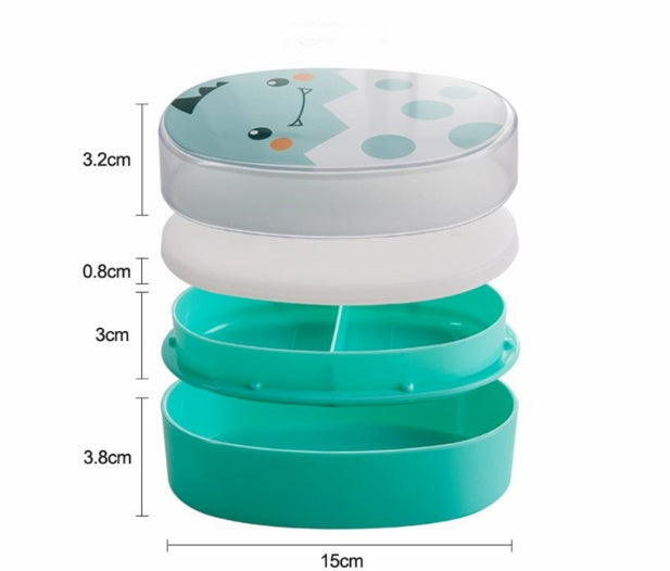 Microwave-Safe Double-Layer Lunch Box